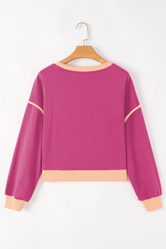 Colorblock Long Sleeve Top and Skort Set - Robbi & Angel