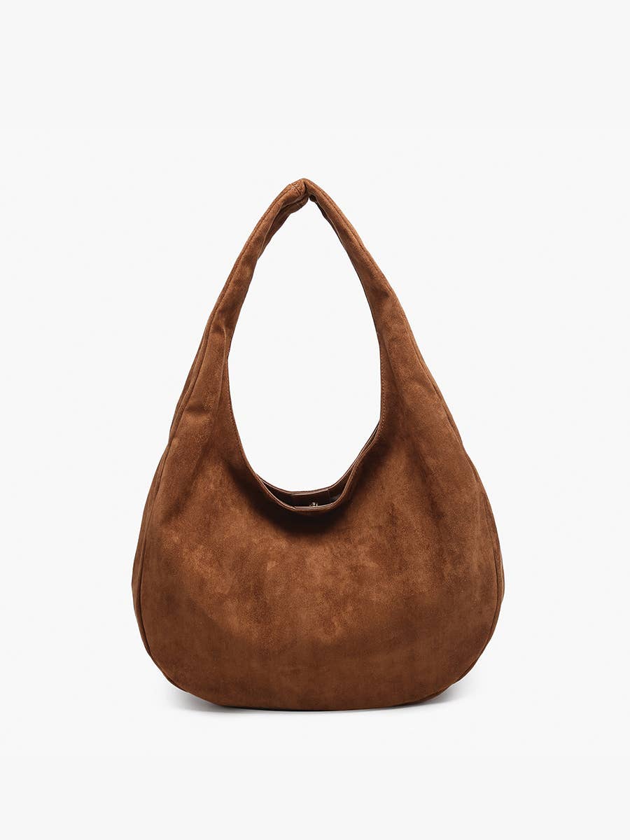 Round Hobo Bag - Women's Slouchy Fashion Accessory - Robbi & Angel