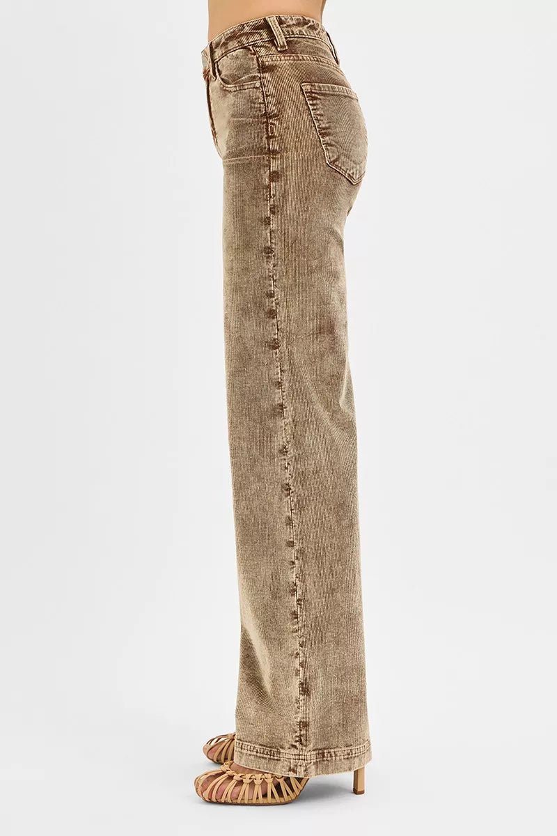 RISEN High Rise Wide Leg Corduroy Jeans - Robbi & Angel