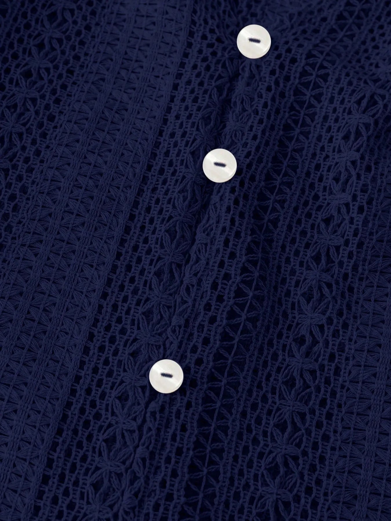 Crochet Notched Button - Front Shirt - Robbi & Angel