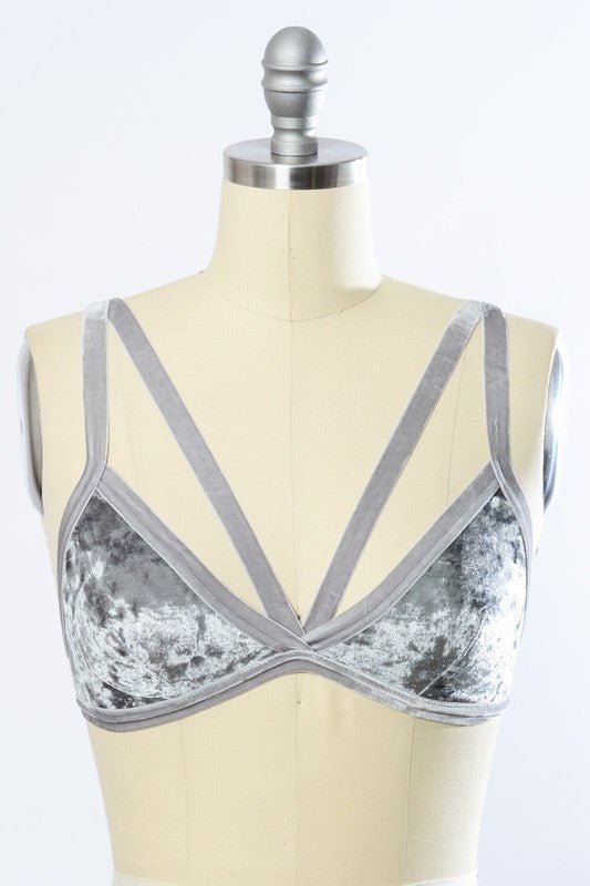 Crushed Velvet Bralette - Robbi & Angel