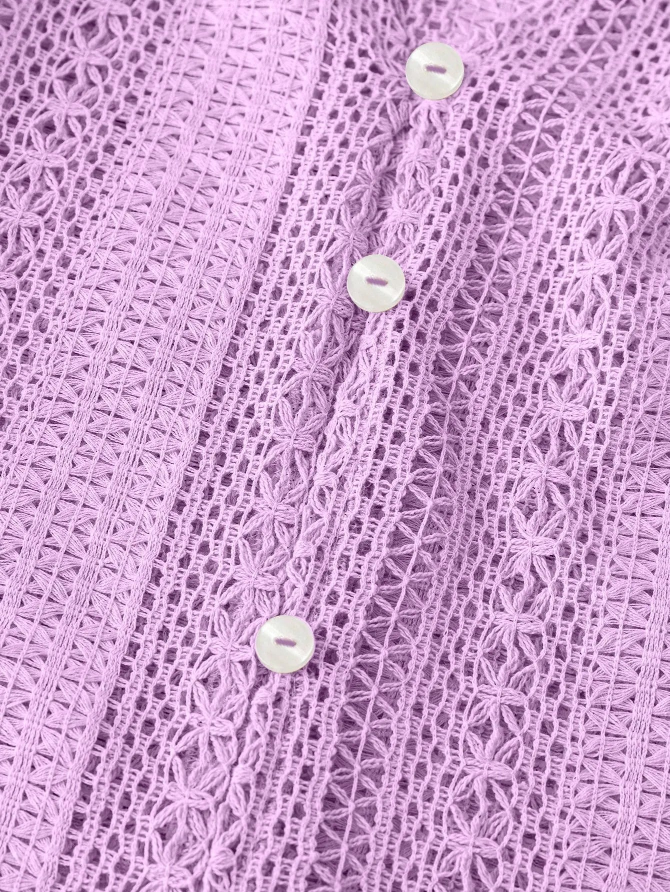 Crochet Notched Button - Front Shirt - Robbi & Angel