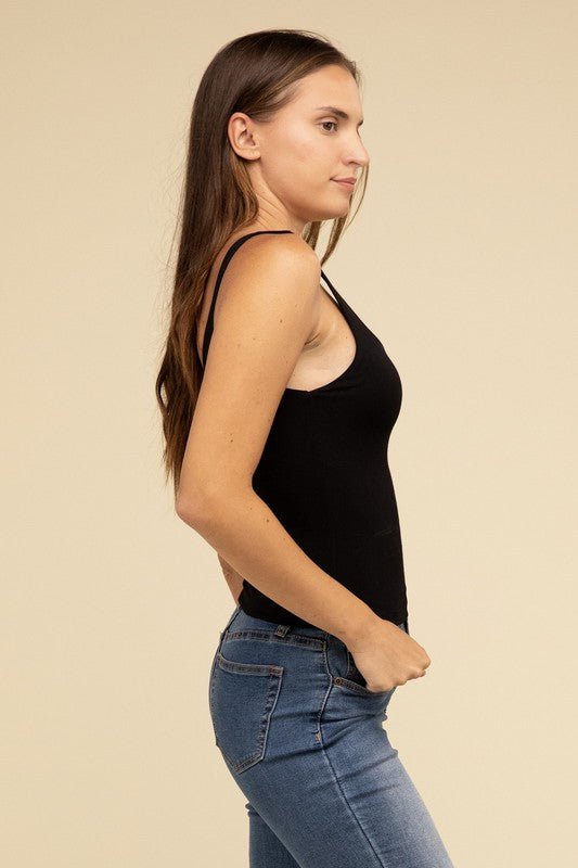 Double Layer Round Neck Tank Top - Robbi & Angel