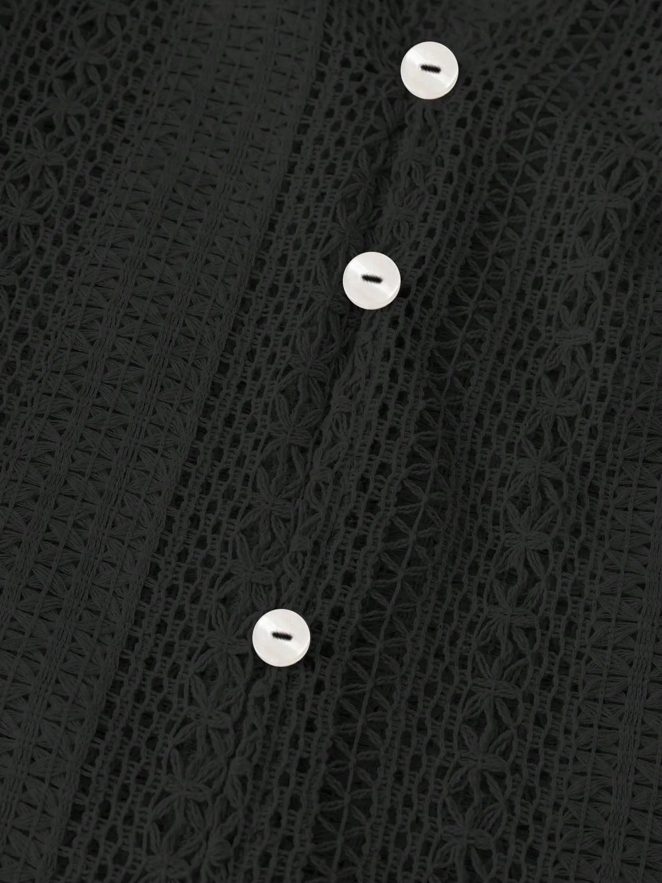 Crochet Notched Button - Front Shirt - Robbi & Angel