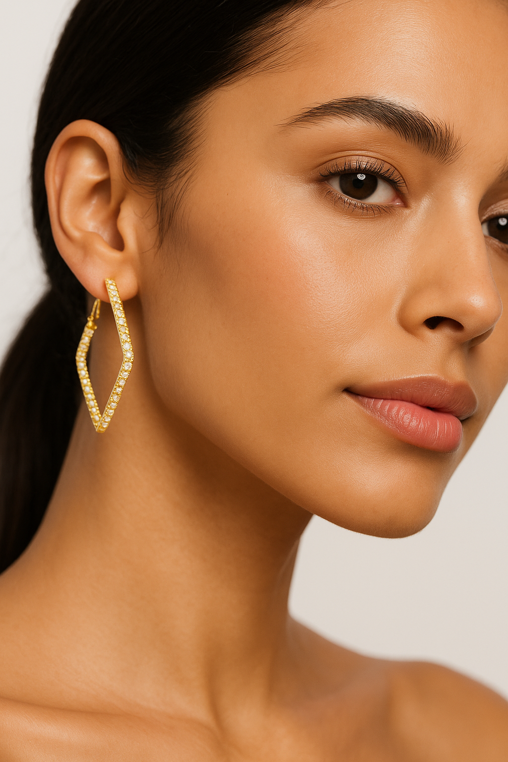 Valerie Pave Geometric Hoops