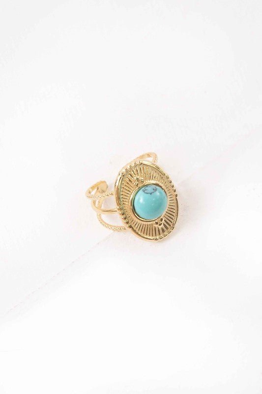 Nata Adjustable Ring | Gold - Robbi & Angel