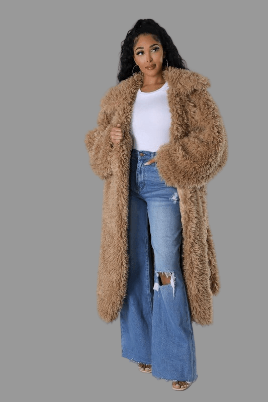 ATHINA Fuzzy Fur Winter Heavy Jacket - Robbi & Angel
