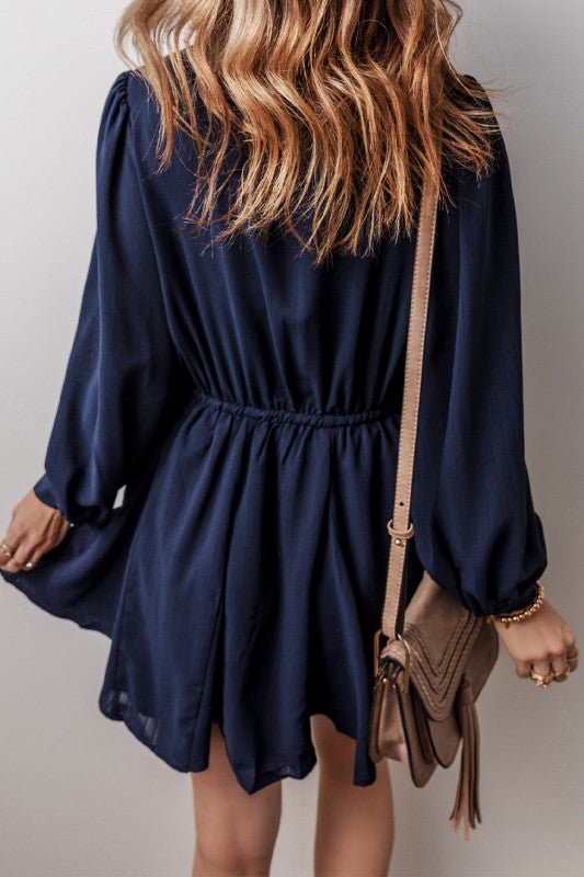 Kim Chest Pockets Tunic Shirt Mini Dress - Robbi & Angel