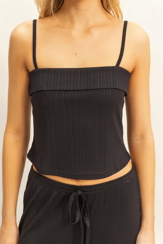 Rib Knit Cami Top and Pants Set - Robbi & Angel