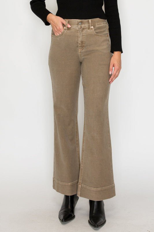 TUMMY CONTROL HIGH RISE HOLLY FLARE PANTS - Robbi & Angel