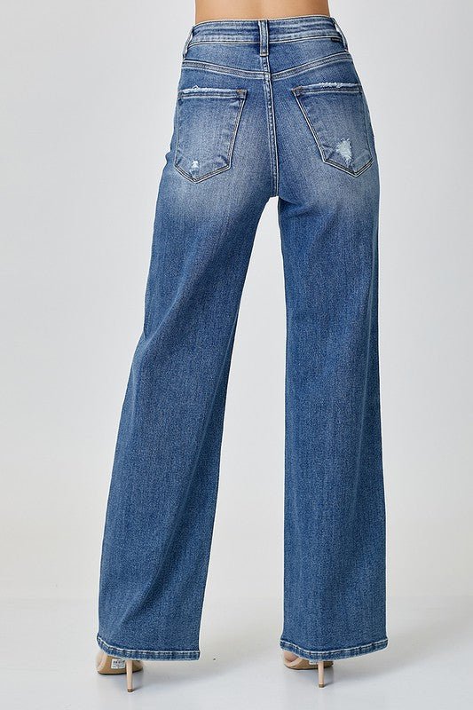 RISEN High Waist Jeans with Pockets - Robbi & Angel