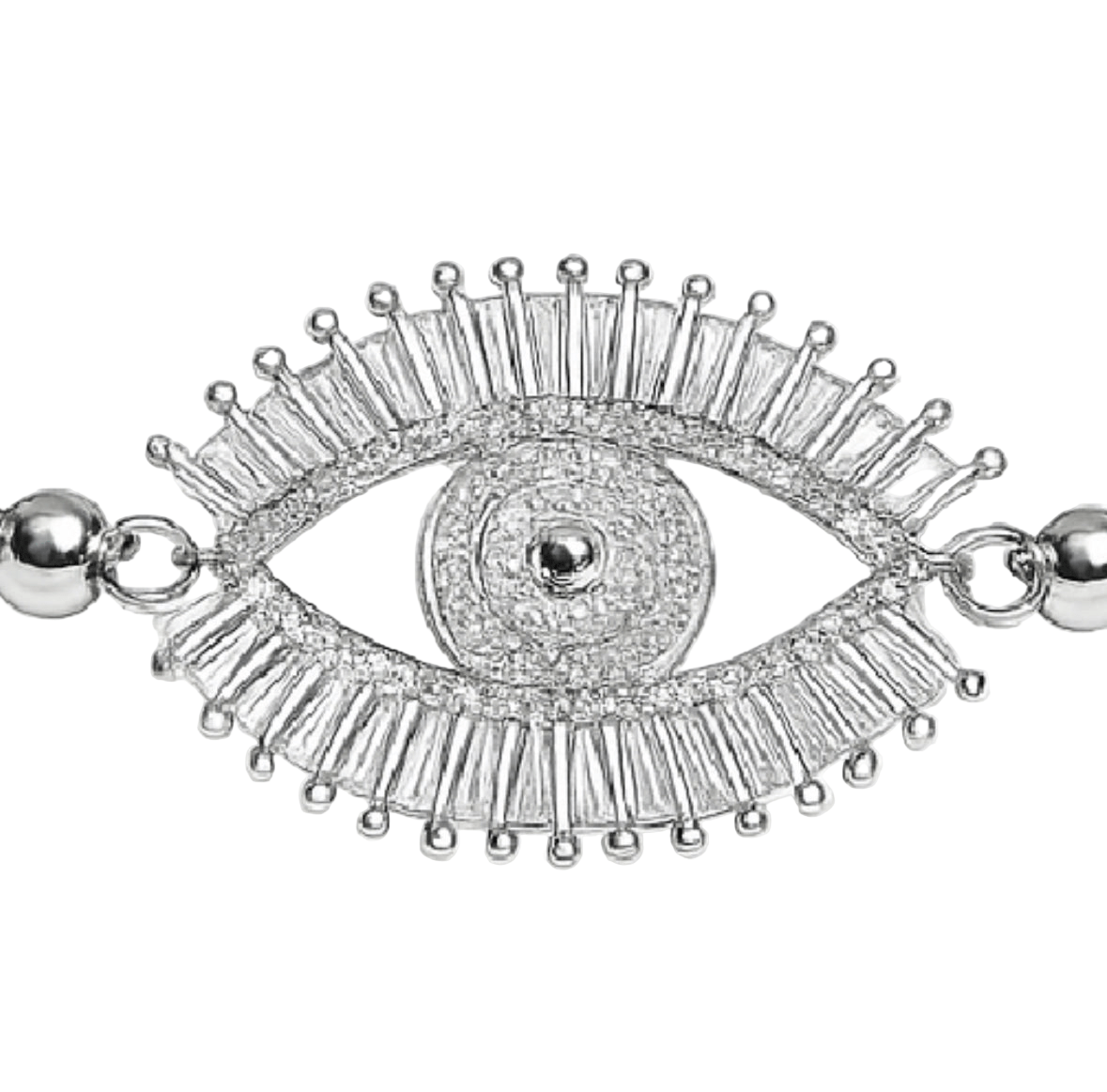 Enza Crystal Evil Eye Beaded Bracelet - Robbi & Angel