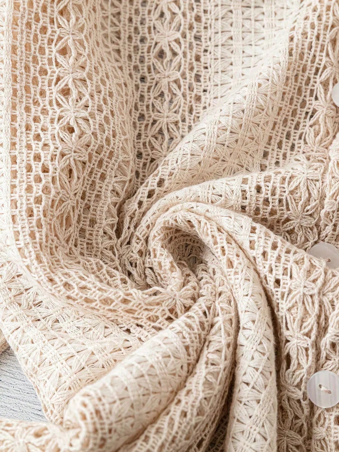 Crochet Notched Button - Front Shirt - Robbi & Angel