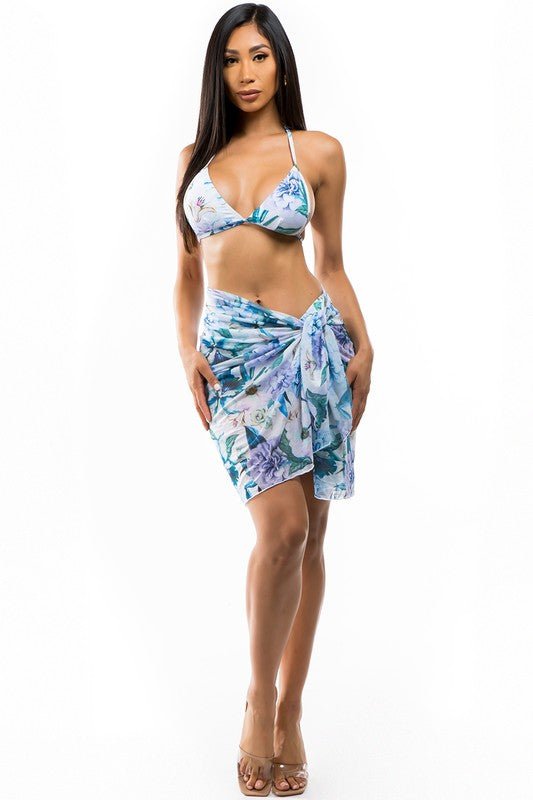 MESH 2 - PIECE FLORAL PRINT - Robbi & Angel