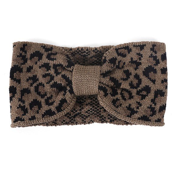 LEOPARD PRINT WINTER HEADBAND - Robbi & Angel