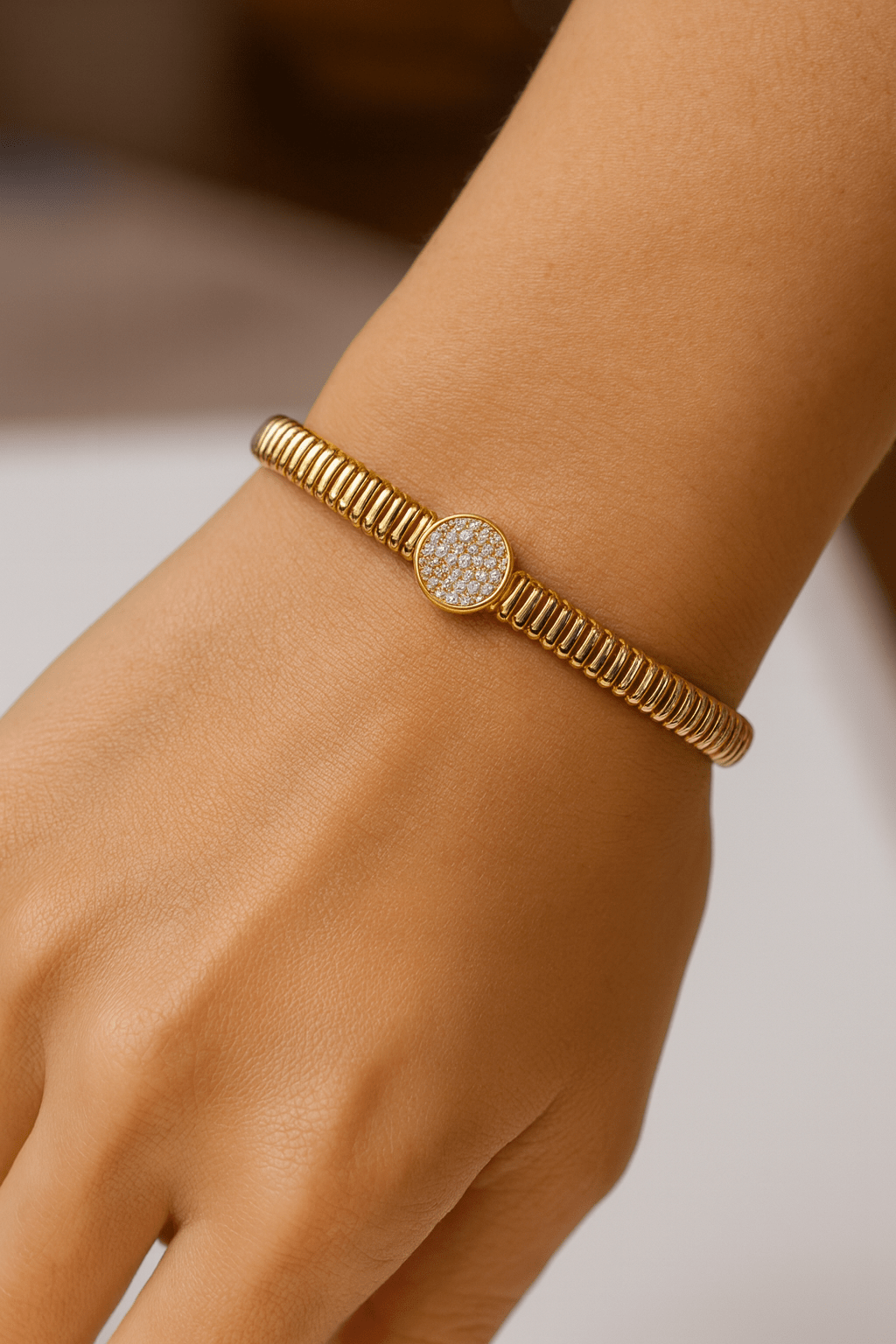 Marcelin Aurora Pave Cluster Cuff - Robbi & Angel