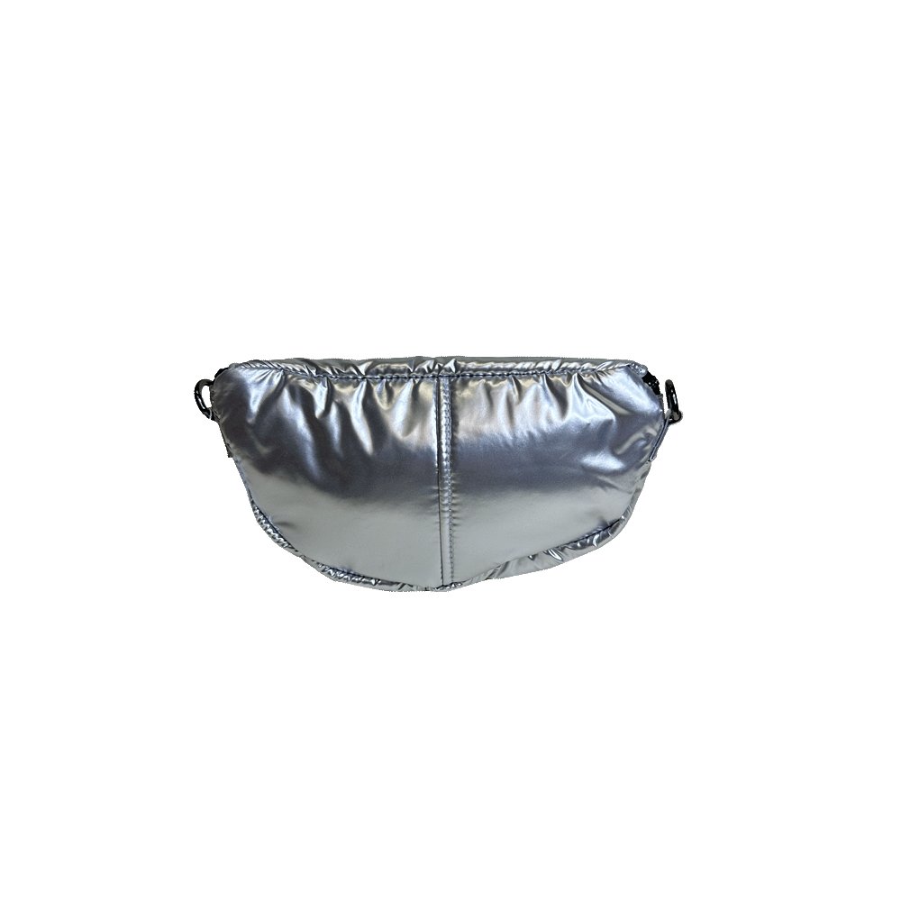 Rachel Double Pocket Puffy Sling/Waist Bag w/Black Resin Cha - Robbi & Angel