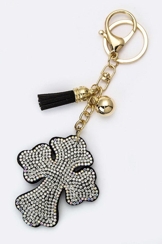 Crystal Cross Key Charm - Stylish Accessory for Good Luck - Robbi & Angel