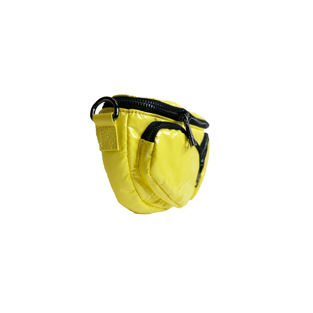 Rachel Double Pocket Puffy Sling/Waist Bag w/Black Resin Cha - Robbi & Angel