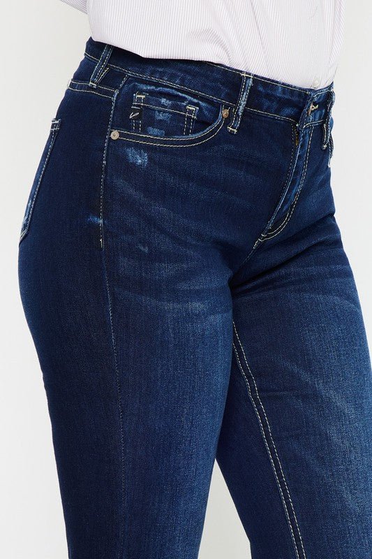 Mid Rise Hem Detail Flare - Robbi & Angel