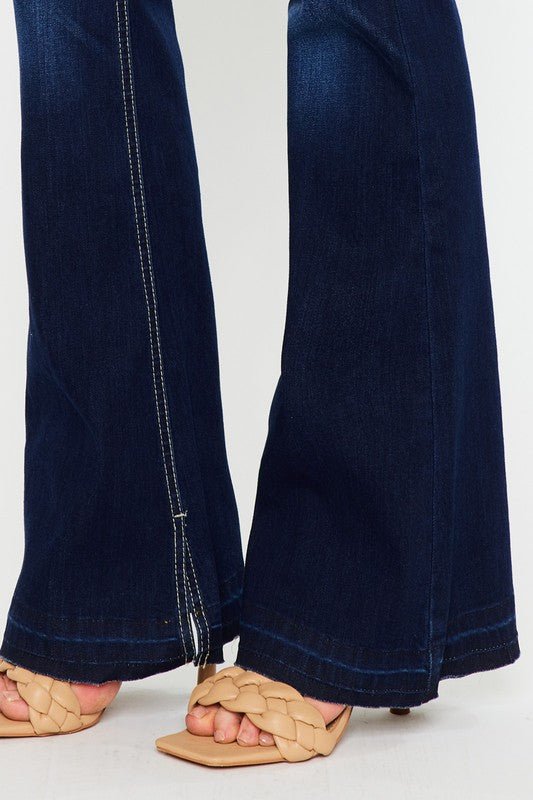 Mid Rise Hem Detail Flare - Robbi & Angel