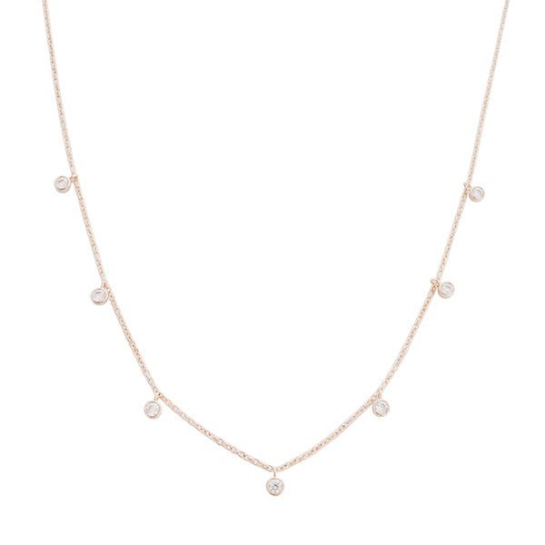Crystal Bezel Stardust Necklace - Robbi & Angel