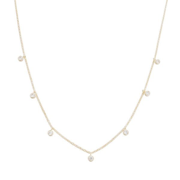 Crystal Bezel Stardust Necklace - Robbi & Angel