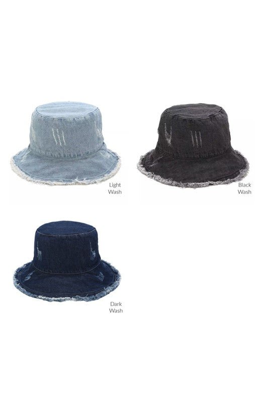 Denim Bucket Hat - Robbi & Angel
