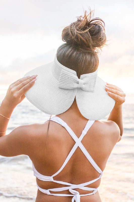 Foldable Wide Brim Bow Visor - Robbi & Angel