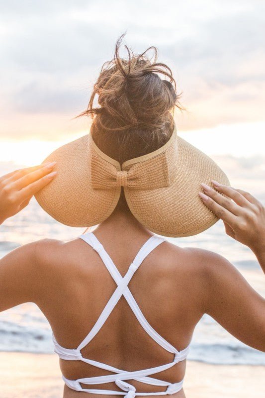 Foldable Wide Brim Bow Visor - Robbi & Angel