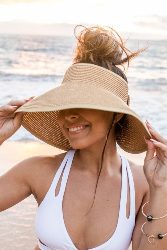 Foldable Wide Brim Bow Visor - Robbi & Angel