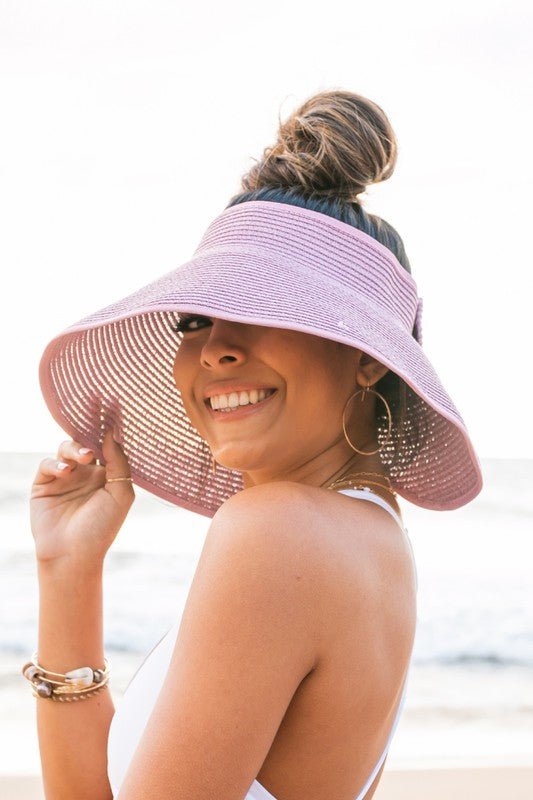 Foldable Wide Brim Bow Visor - Robbi & Angel