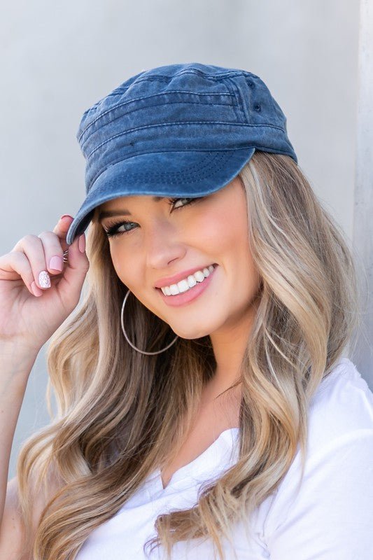 Distressed Cadet Hat Cap - Robbi & Angel