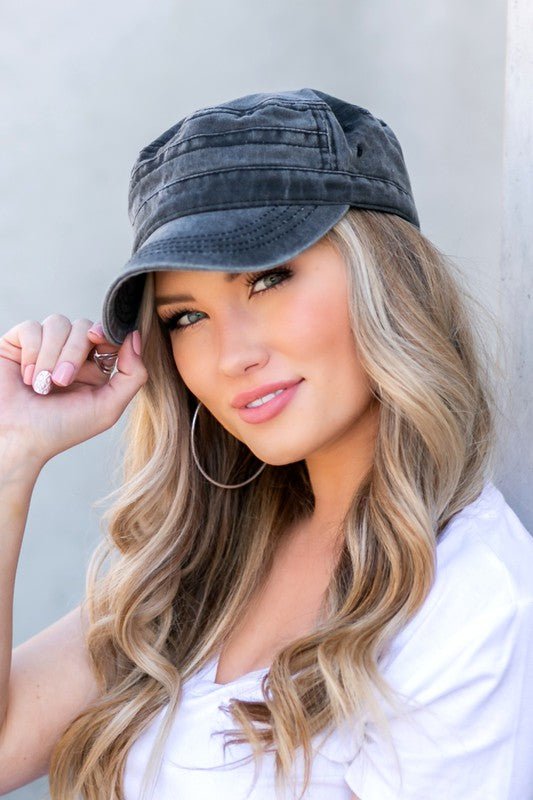 Distressed Cadet Hat Cap - Robbi & Angel