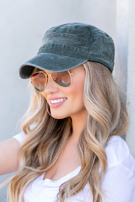 Distressed Cadet Hat Cap - Robbi & Angel