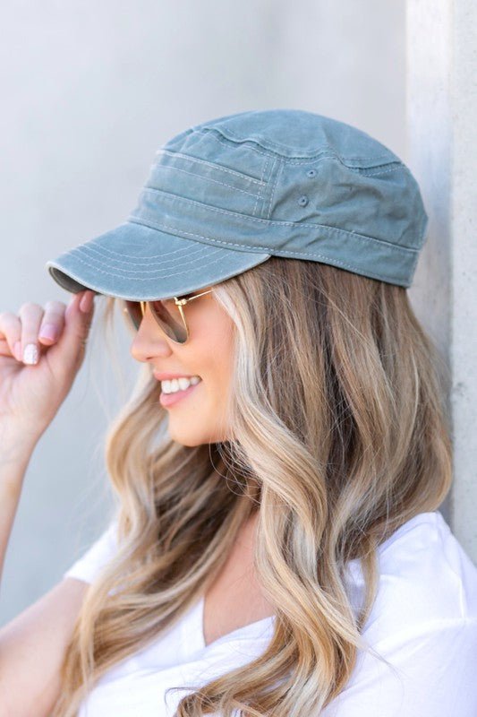 Distressed Cadet Hat Cap - Robbi & Angel