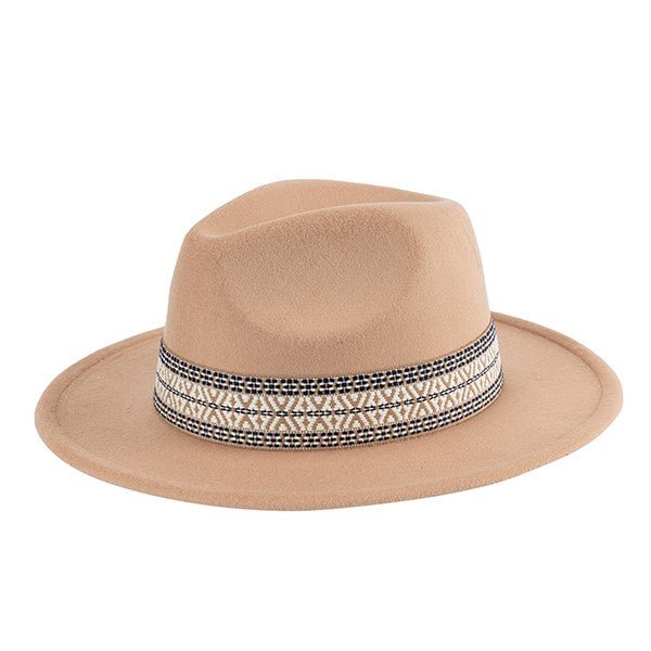 BOHO EMBROIDERED FEDORA HAT - Robbi & Angel