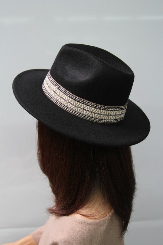 BOHO EMBROIDERED FEDORA HAT - Robbi & Angel