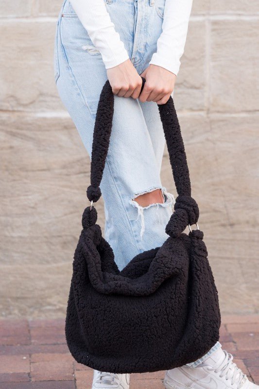 Boucle Sherpa Messenger Bag - Robbi & Angel