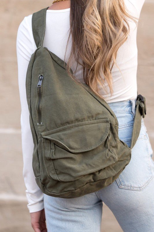 Oversized Canvas Sling - Robbi & Angel