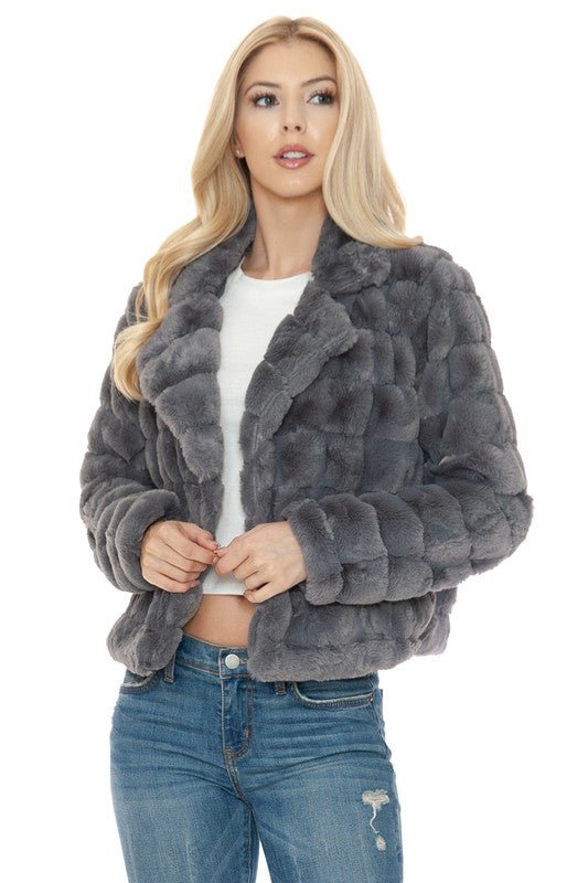 Women Faux Fur Jacket - Robbi & Angel