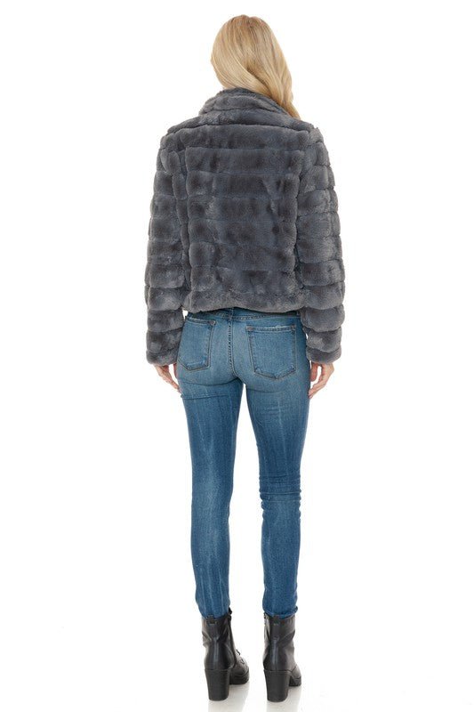 Women Faux Fur Jacket - Robbi & Angel