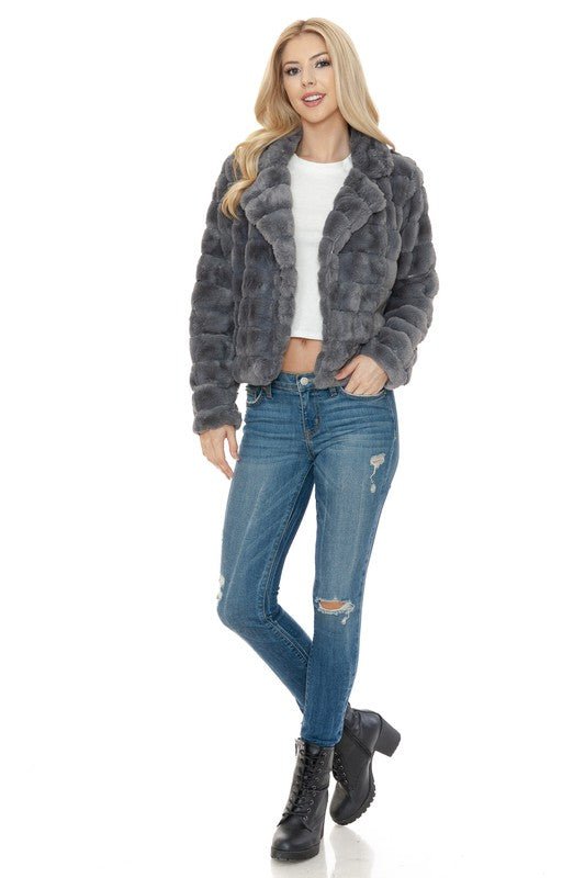 Women Faux Fur Jacket - Robbi & Angel