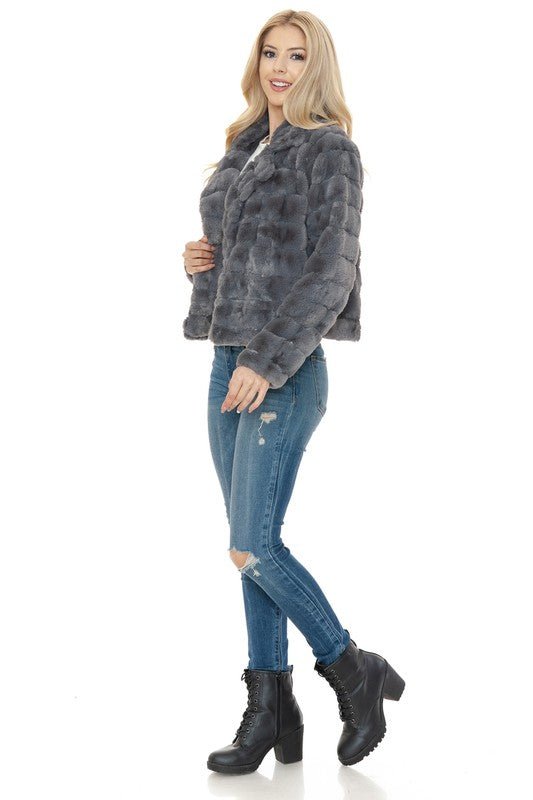 Women Faux Fur Jacket - Robbi & Angel