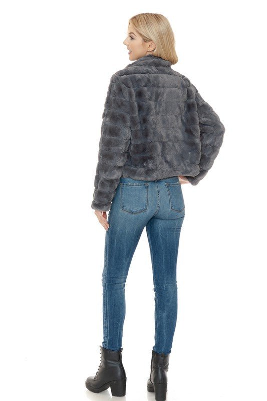 Women Faux Fur Jacket - Robbi & Angel
