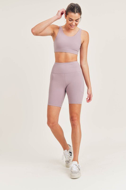 Bronze - TACTEL-Lycra High-Impact Biker Shorts - Robbi & Angel