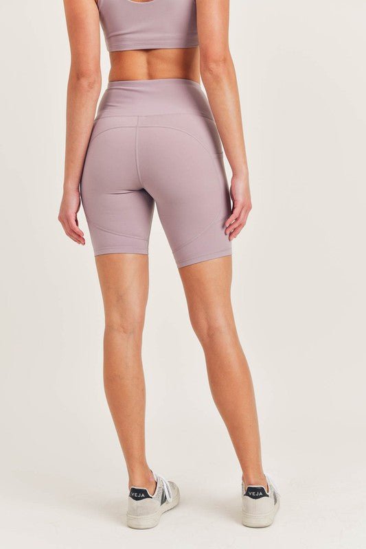 Bronze - TACTEL-Lycra High-Impact Biker Shorts - Robbi & Angel