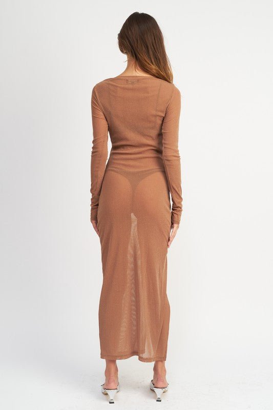 GLITTER MESH MAXI DRESS - Robbi & Angel