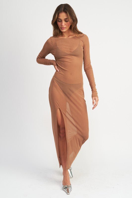 GLITTER MESH MAXI DRESS - Robbi & Angel