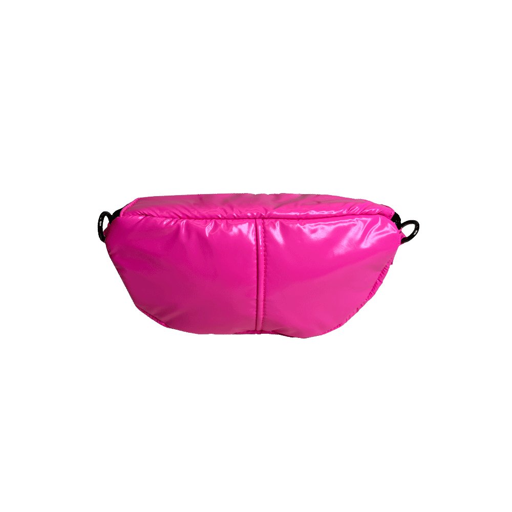 Rachel Double Pocket Puffy Sling/Waist Bag w/Black Resin Cha - Robbi & Angel
